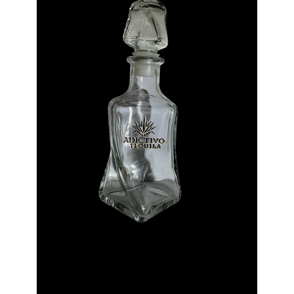 Adictivo doble reposado Tequila Bottle 750ml EMPTY With Topper Flask